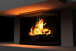 Alpharetta Gas Log Fireplace